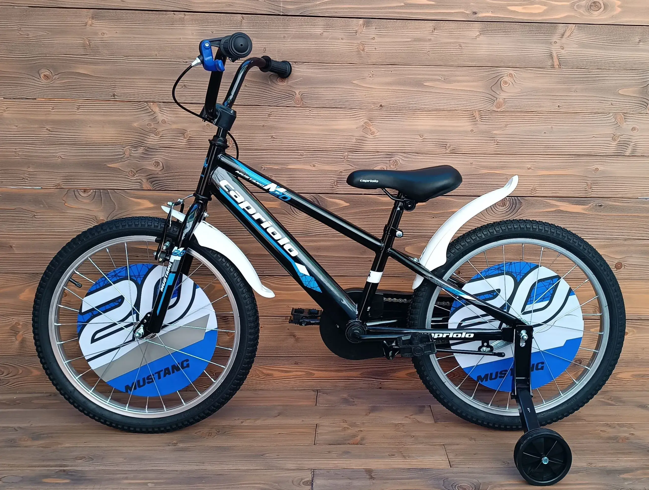 Bicicleta 20 inch baieti Capriolo Mustang black blue