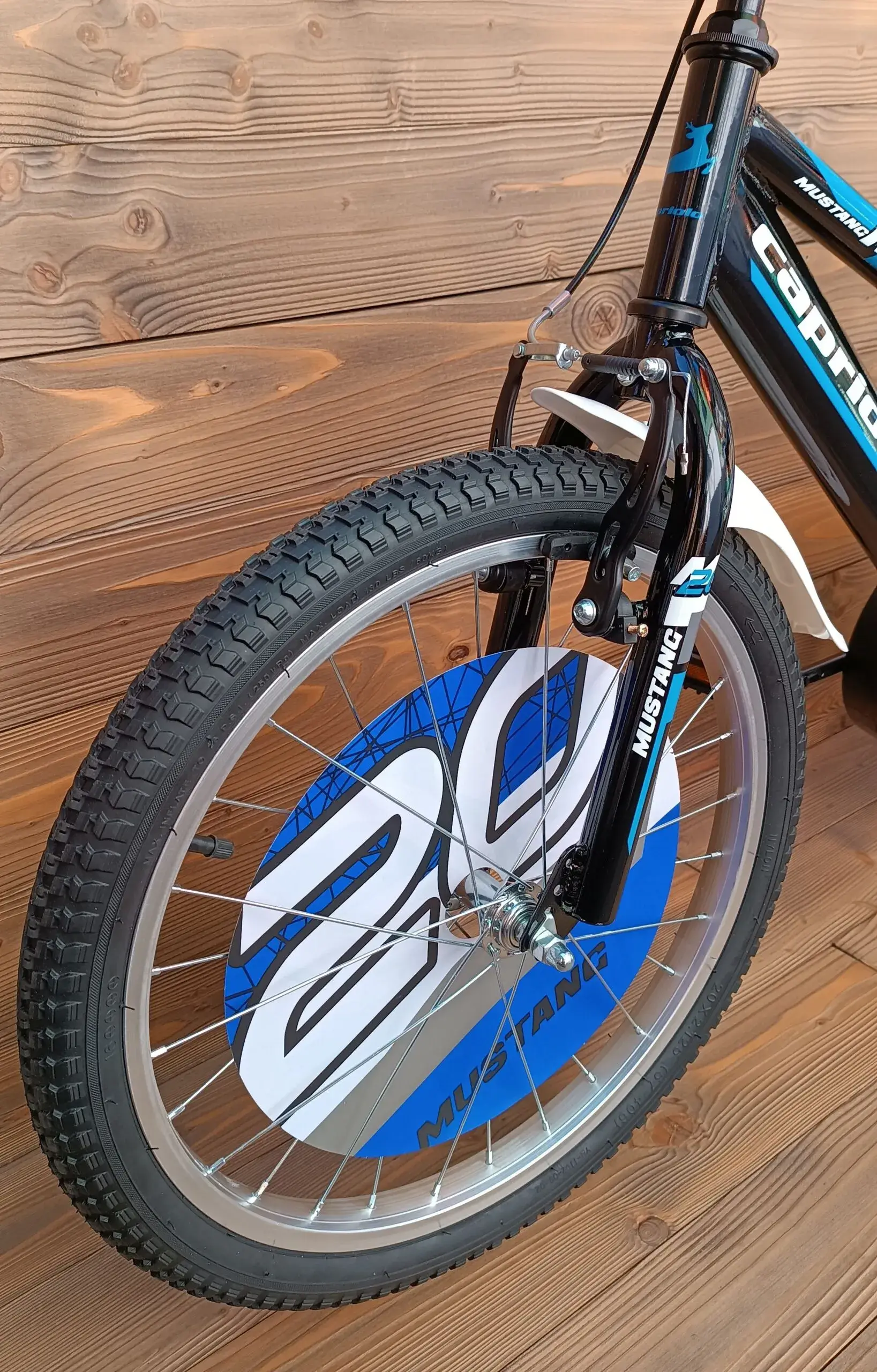 Bicicleta 20 inch baieti Capriolo Mustang black blue