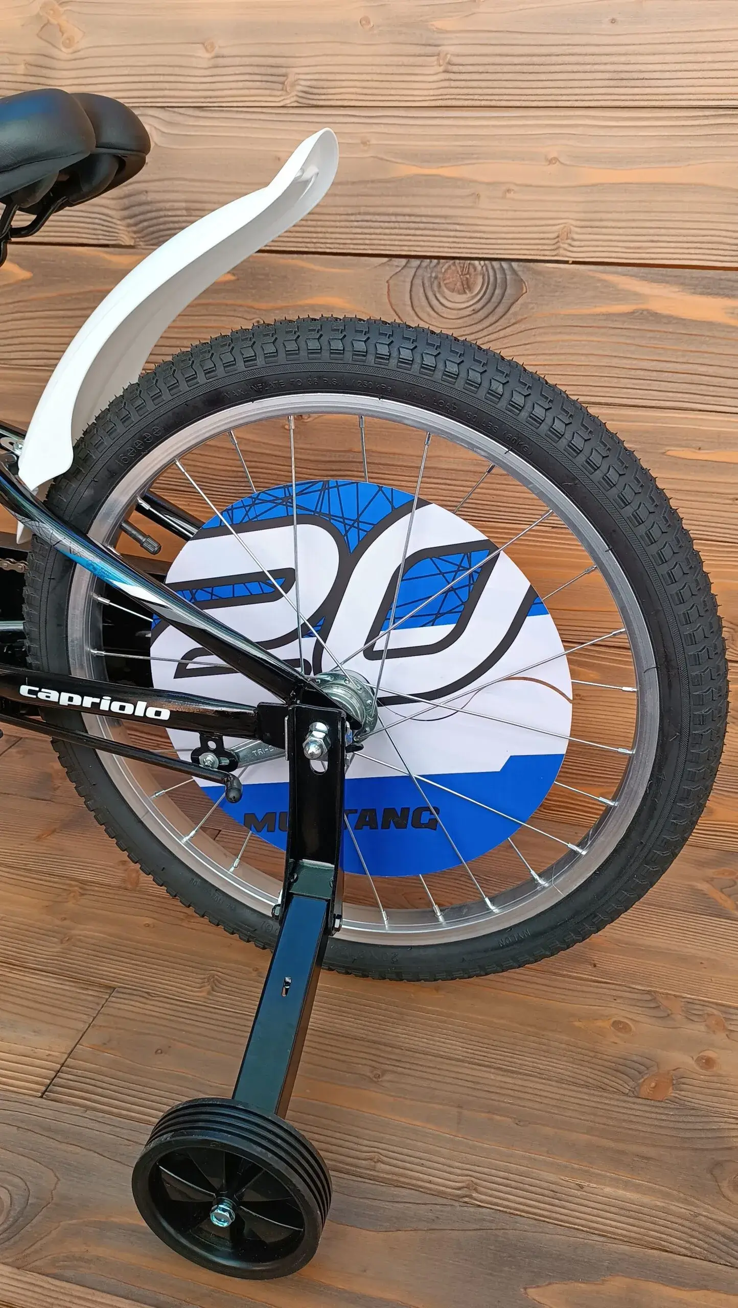 Bicicleta 20 inch baieti Capriolo Mustang black blue