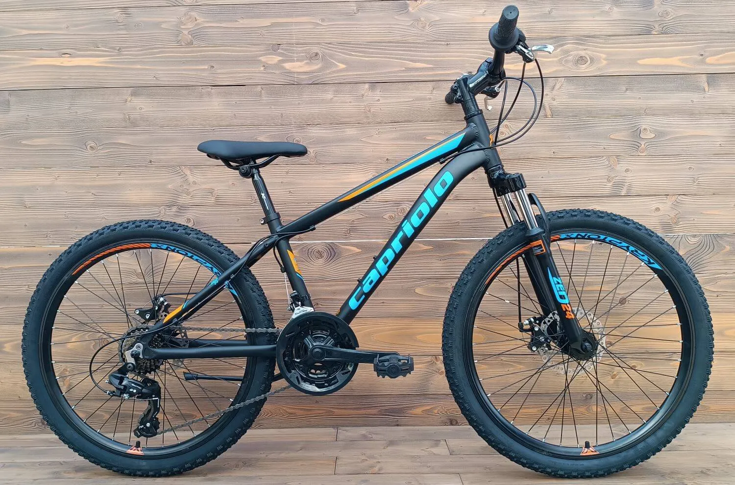 Bicicleta 24 inch Capriolo Zed aluminiu black blue orange