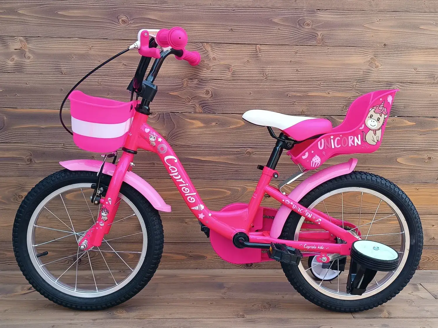 Bicicleta copii 3-5 ani Capriolo Viola pink white