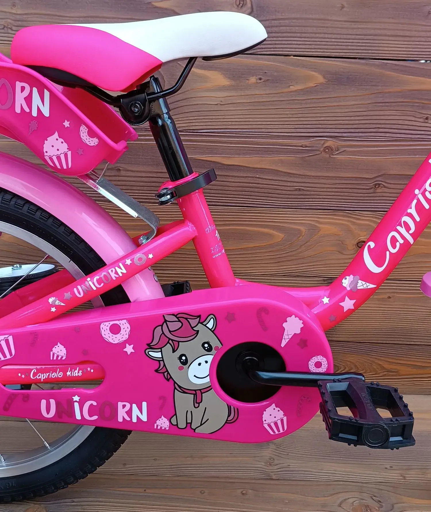 Bicicleta copii 3-5 ani Capriolo Viola pink white