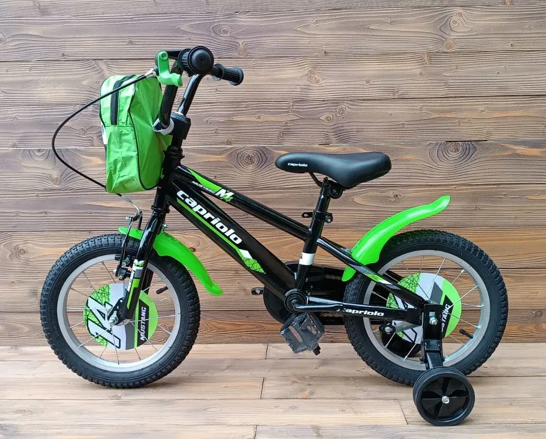 Bicicleta copii 3 ani Capriolo Mustang green