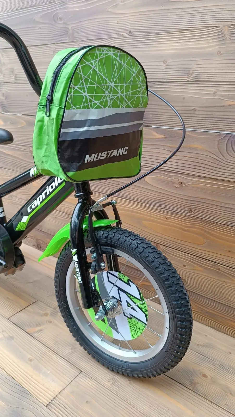 Bicicleta copii 3 ani Capriolo Mustang green