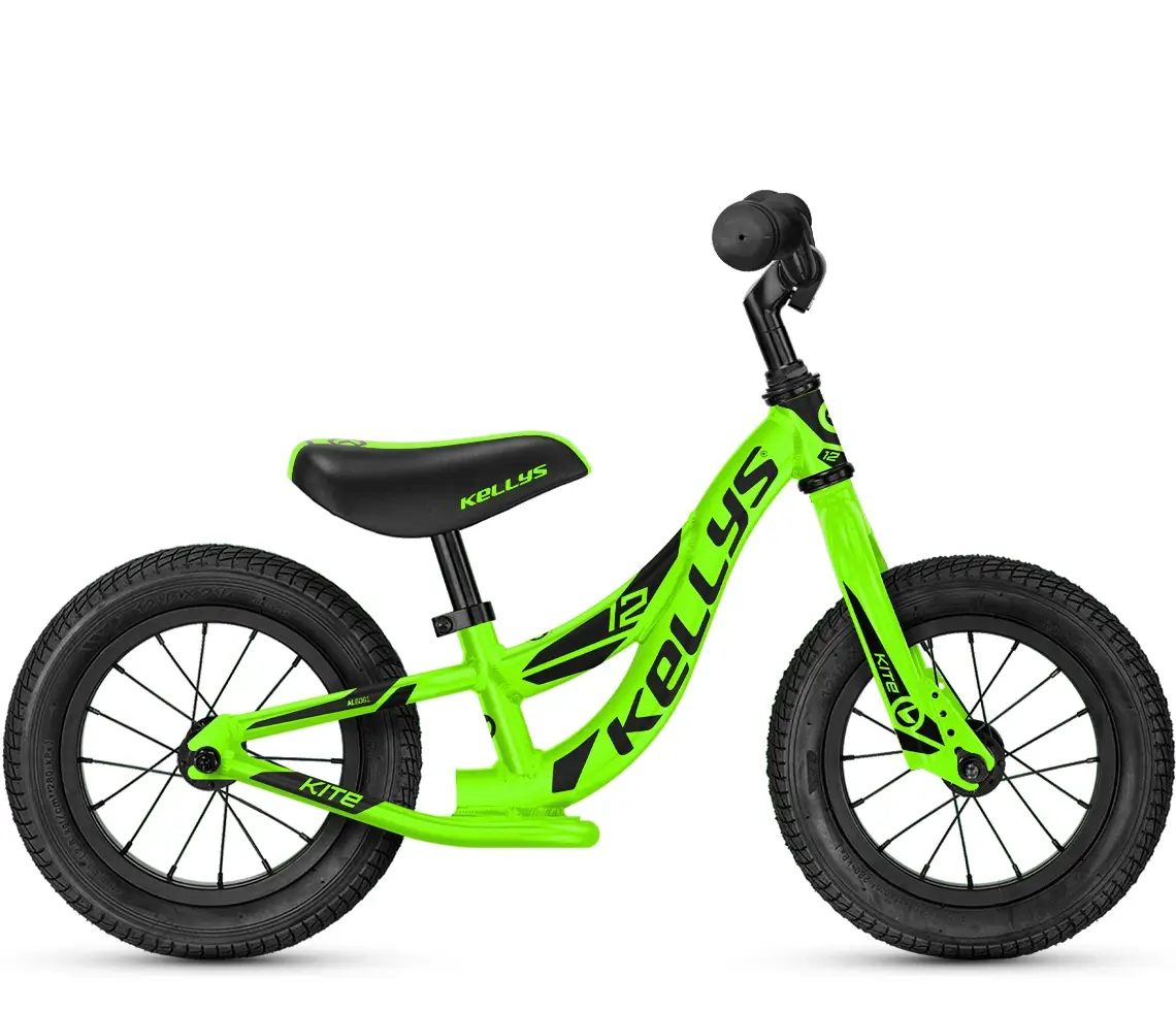 Bicicleta copii fara pedale Kellys Kite neon green