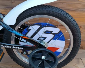 Bicicleta cu roti ajutatoare Capriolo Mustang black blue red