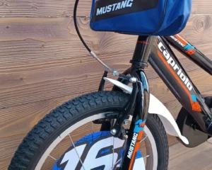 Bicicleta cu roti ajutatoare Capriolo Mustang black blue red