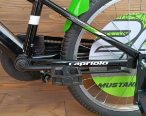 Bicicleta cu roti ajutatoare Capriolo Mustang black lime