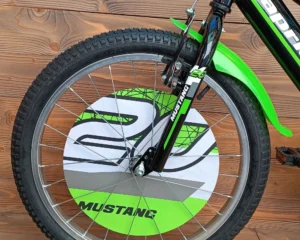 Bicicleta cu roti ajutatoare Capriolo Mustang black lime
