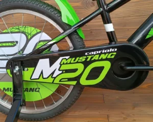 Bicicleta cu roti ajutatoare Capriolo Mustang black lime
