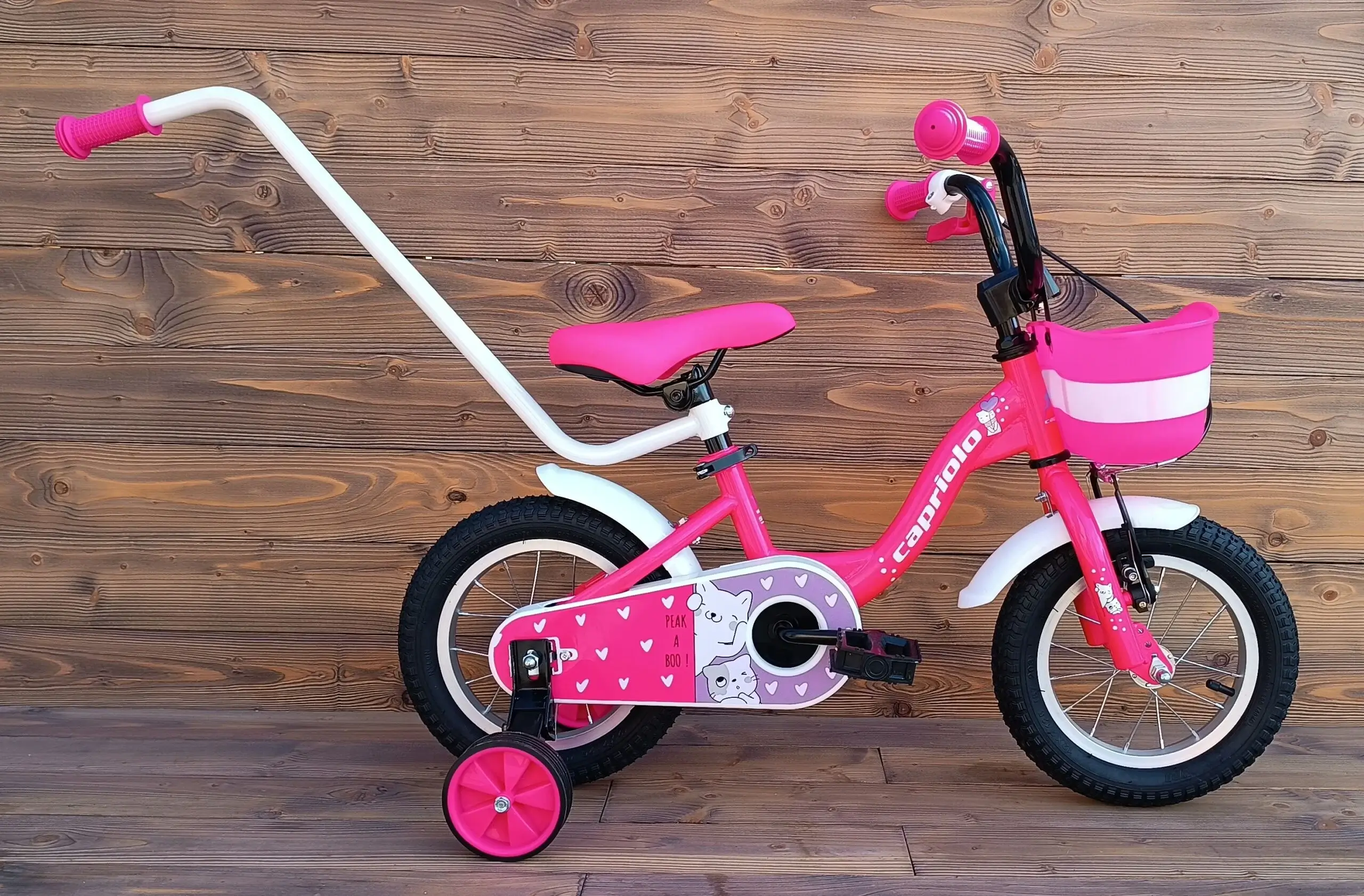 Bicicleta-fetite-3-ani-Capriolo-Viola-pink-white-2