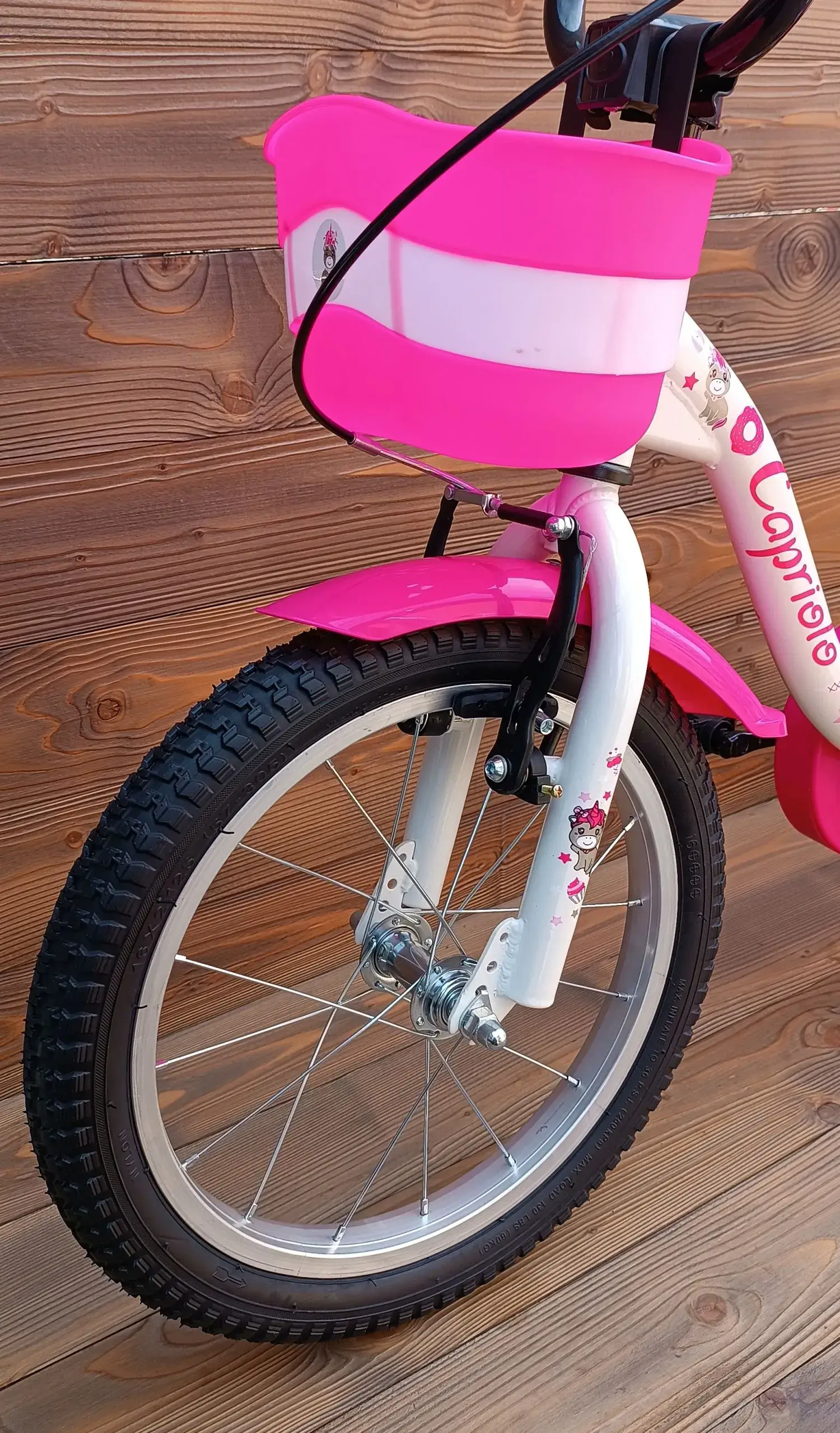 Bicicleta fetite 4 ani Capriolo Viola white pink