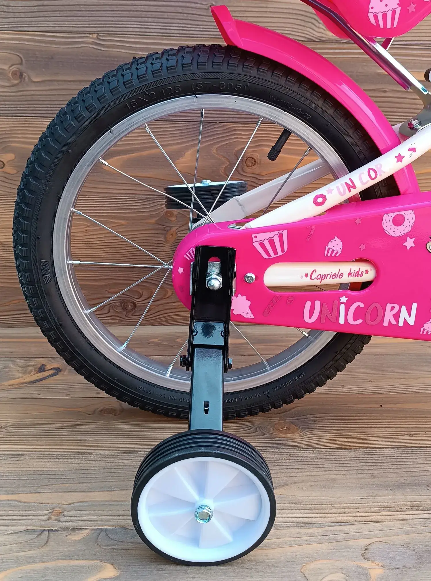 Bicicleta fetite 4 ani Capriolo Viola white pink