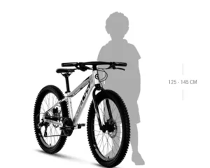 Bicicleta 24 inch baieti Kellys Marc 70 grey