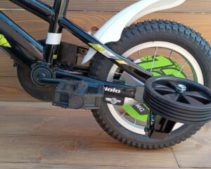 Bicicleta copii cu roti de 12 inch Capriolo Mustang Black Lime