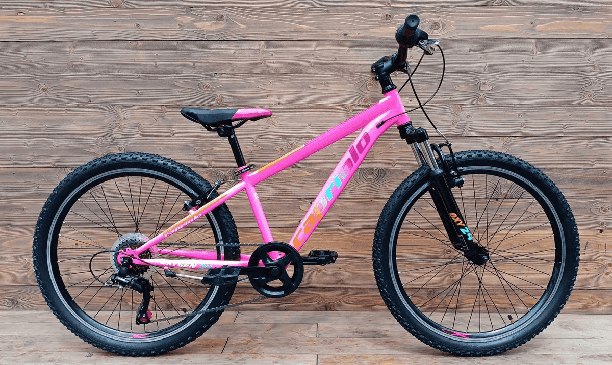 Bicicleta mtb roz cu telescop fata si picior de sprijin