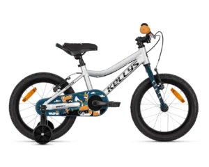 Bicicleta cu roti ajutatoare gri Wasper