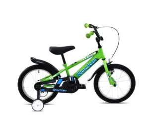 Bicicleta cu roti ajutatoare verde Capriolo Rocker