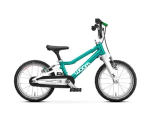 Bicicleta Woom GO 2 metallic petrol, bicicleta copii 14 inch