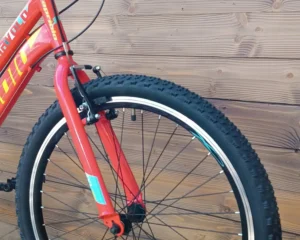 Bicicleta copii 24 inch portocaliu galben Capriolo Diavolo cadru otel