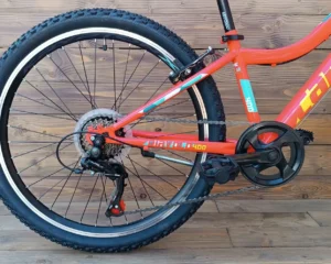 Bicicleta copii 24 inch portocaliu galben Capriolo Diavolo cadru otel