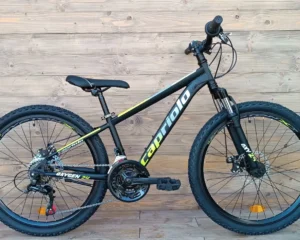 Bicicleta copii 24 inch negru galben Capriolo Oxygen viteze 18