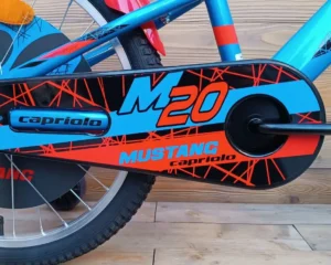 Bicicleta copii 20 inch albastru rosu Capriolo Mustang greutate 11,2kg