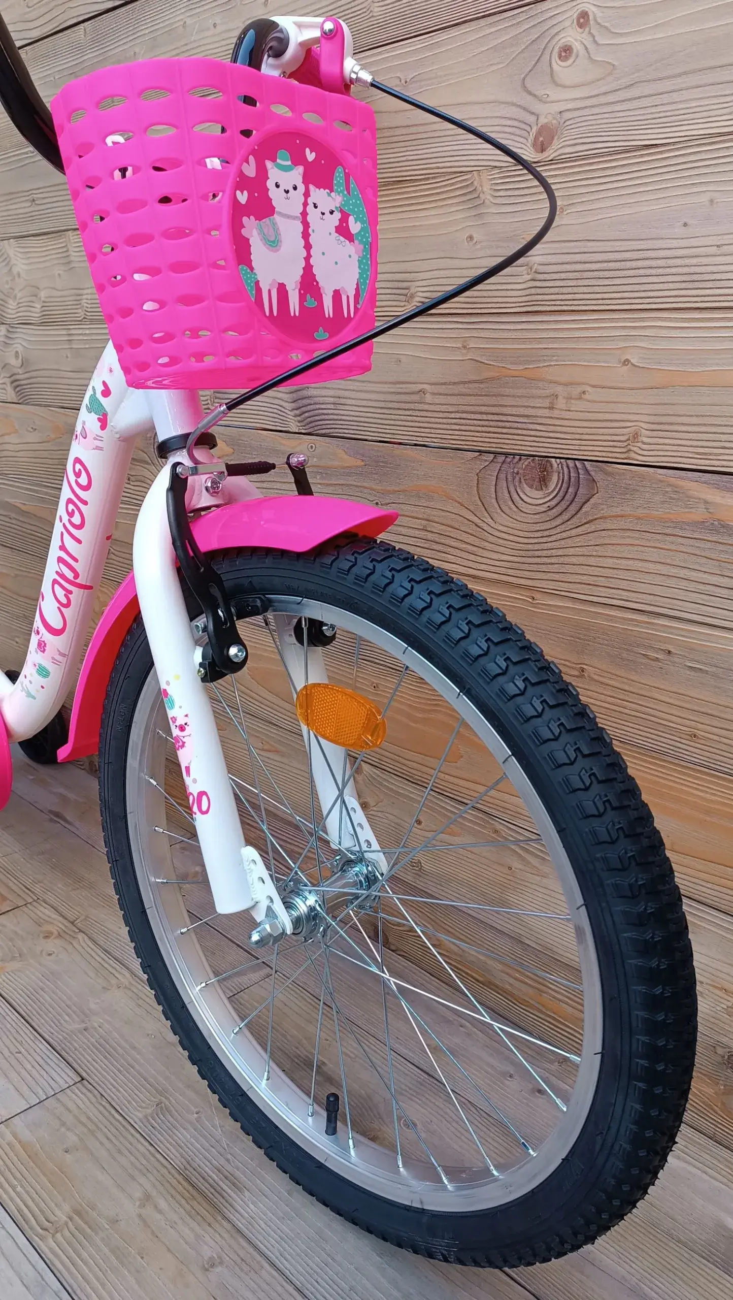 Bicicleta fete alb roz Capriolo Viola Greutate 11.1 kg
