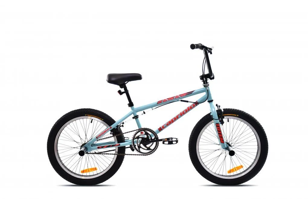 Bicicleta BMX copii 20 inch albastru rosu Capriolo Totem Frane FRANA U OTEL